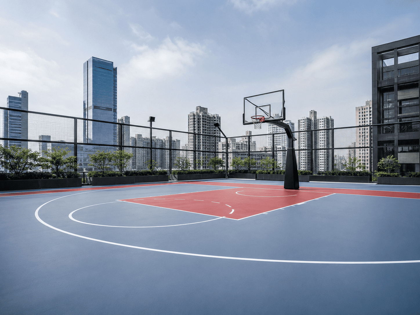 アクリルスポーツコート・屋外床への応用